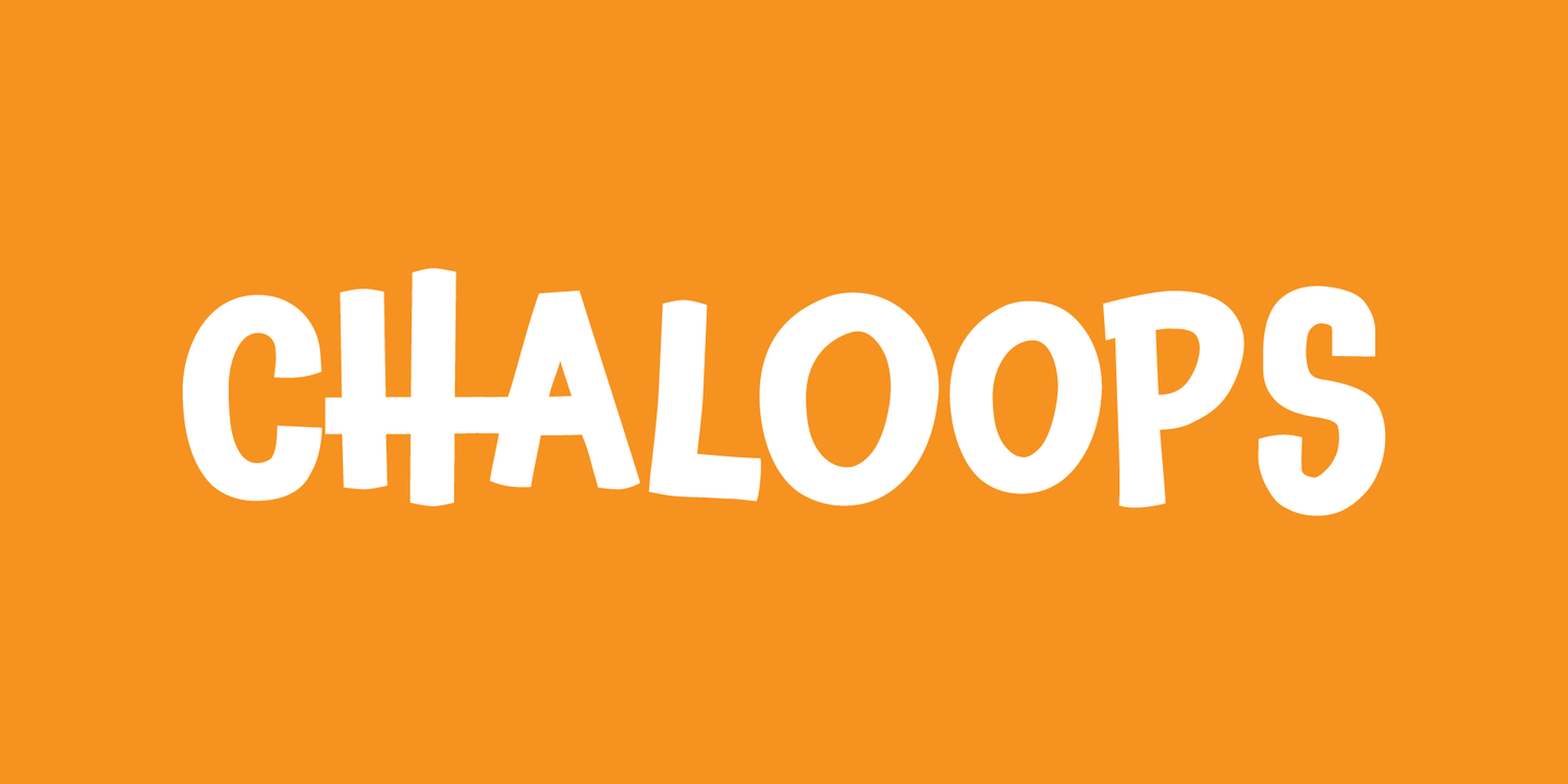 Chaloops Font Poster #1