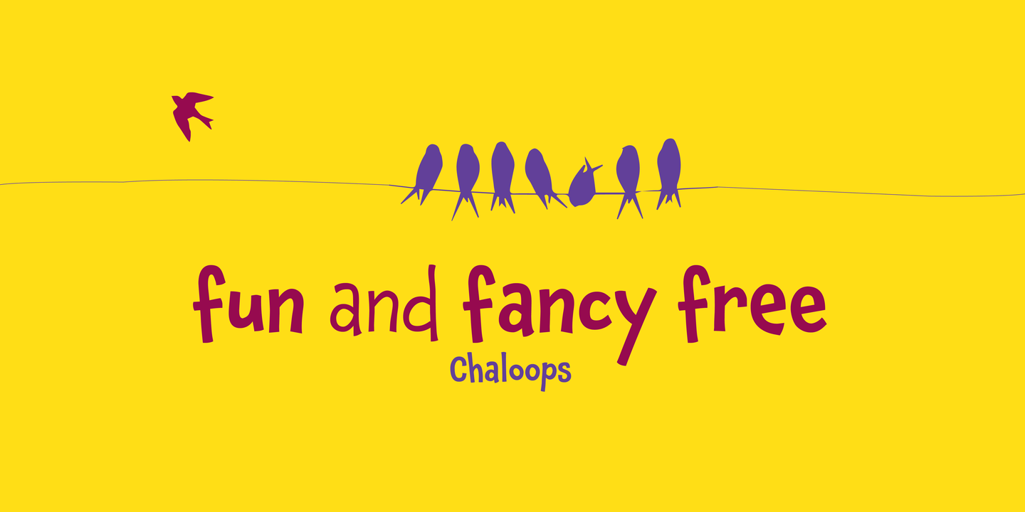 Chaloops Font Poster #1