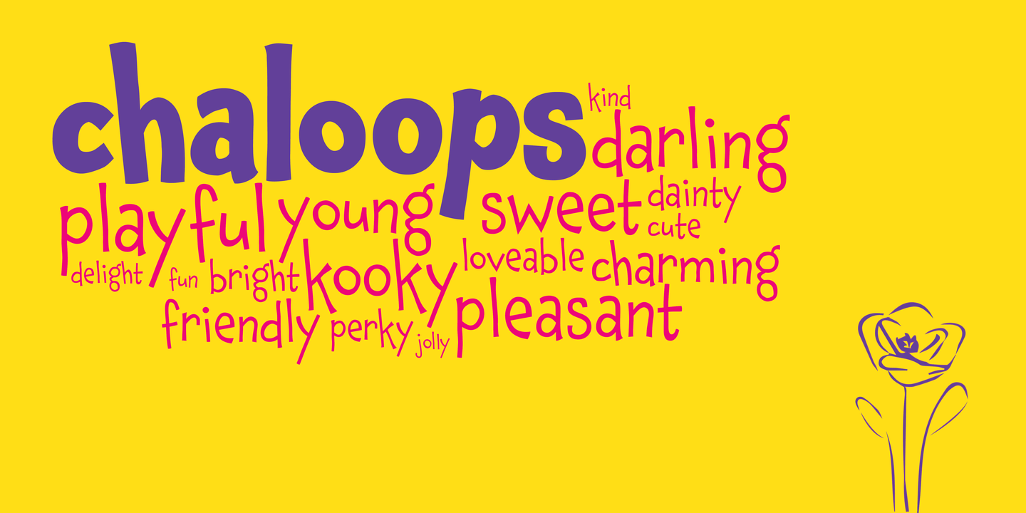 Chaloops Font Poster #1