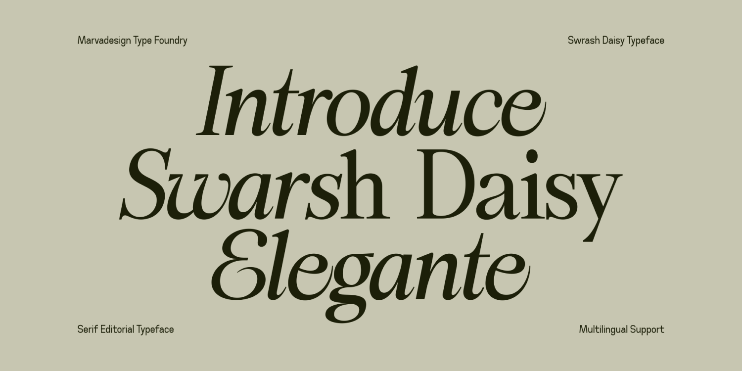 Swarsh Daisy Font Poster #2