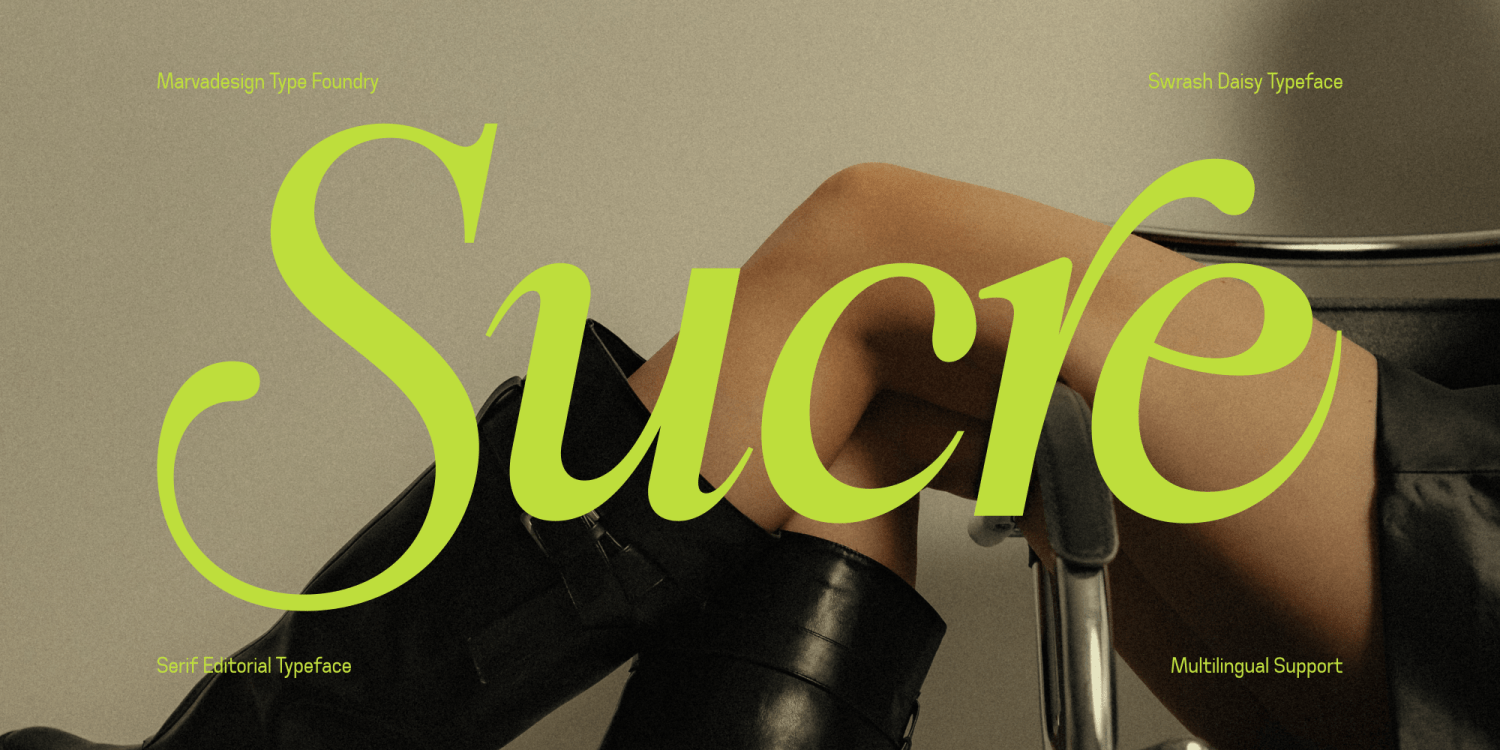 Swarsh Daisy Font Poster #3