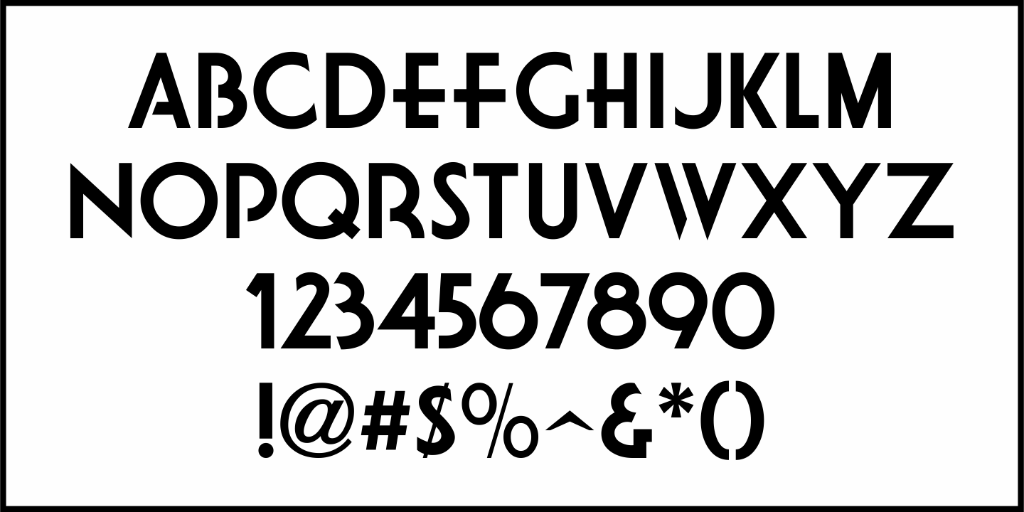 Jones Beach JNL Font Poster #3