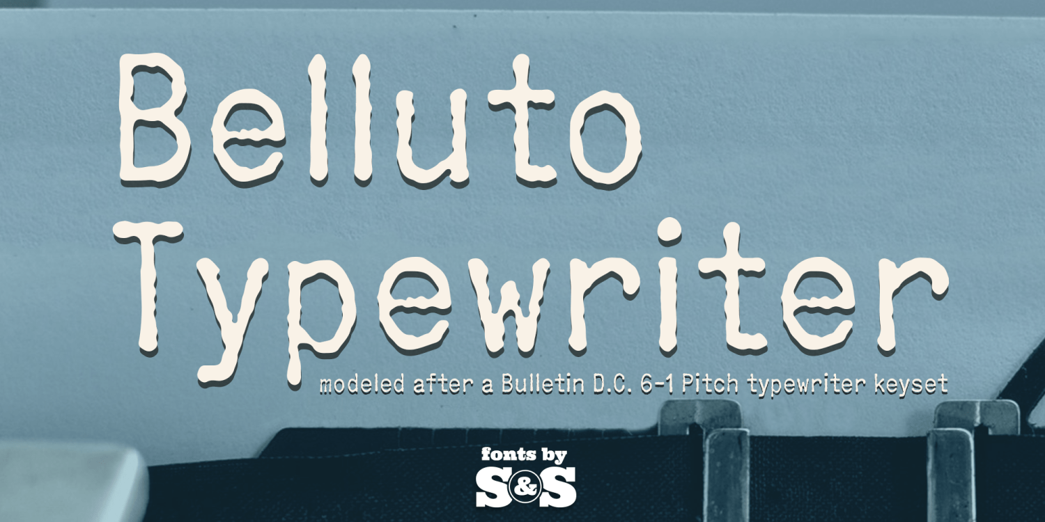Belluto Typewriter Poster