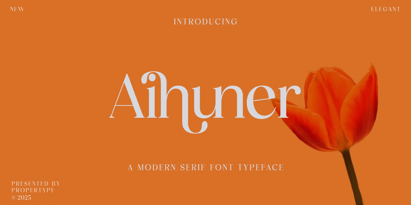 Aihuner Font Poster #1