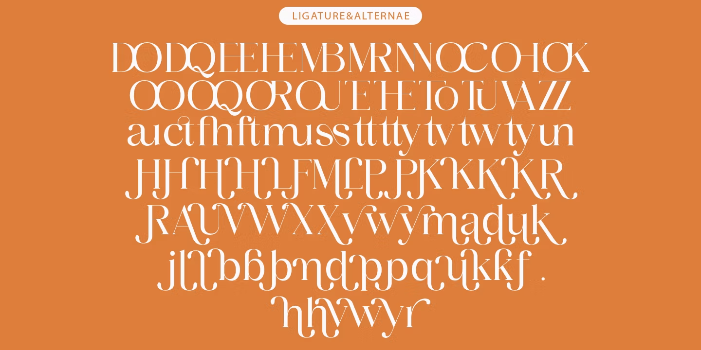 Aihuner Font Poster #5