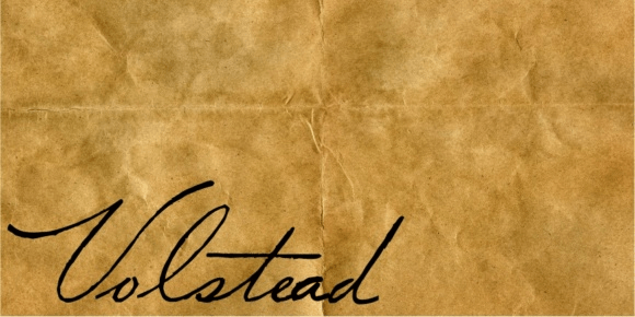 Volstead Font Poster #1