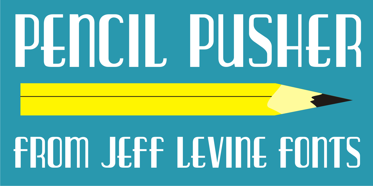 Pencil Pusher Font Poster #1