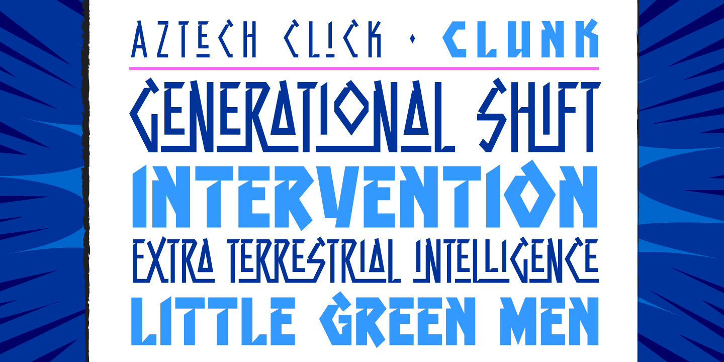 Aztech Font Poster #2