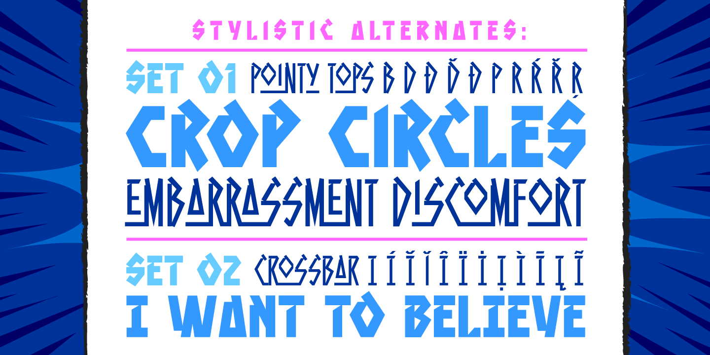 Aztech Font Poster #4