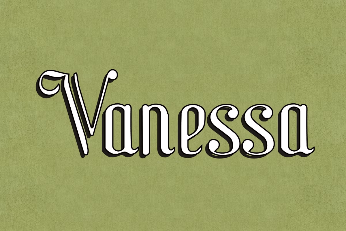 Vanessa Font Family Poster