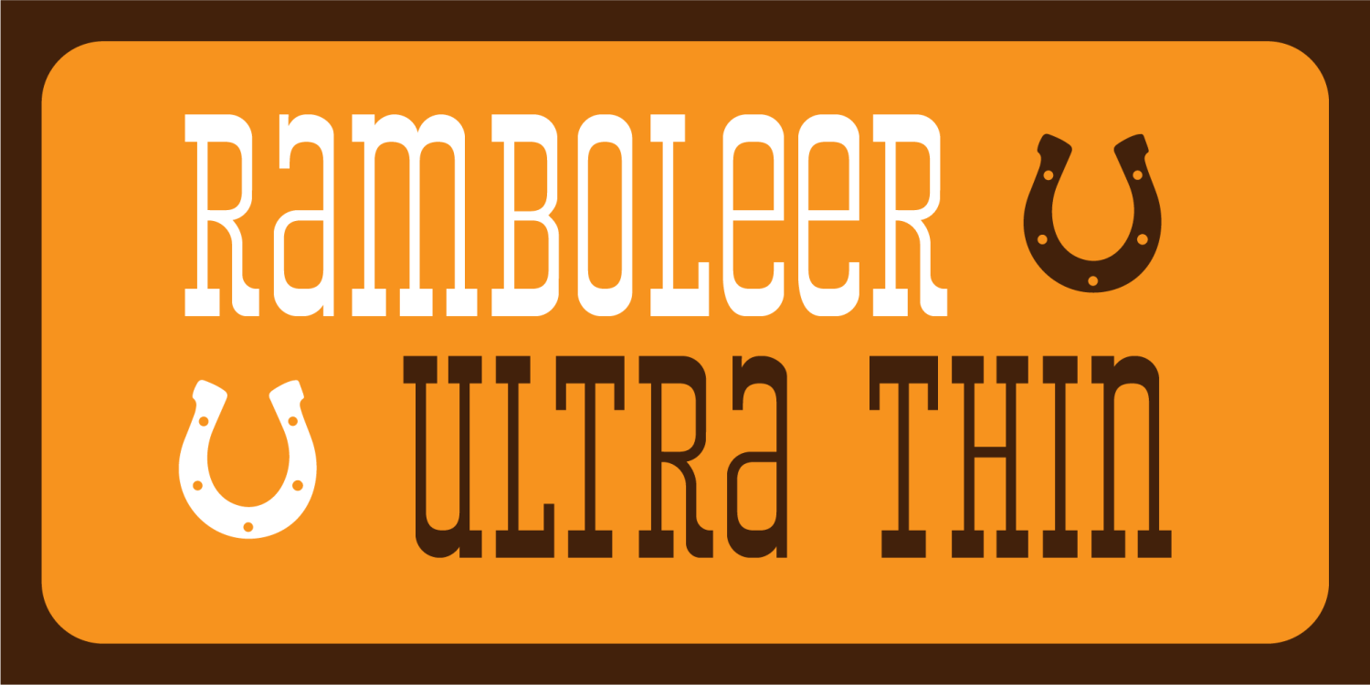 Ramboleer Ultra Thin Font Poster #1