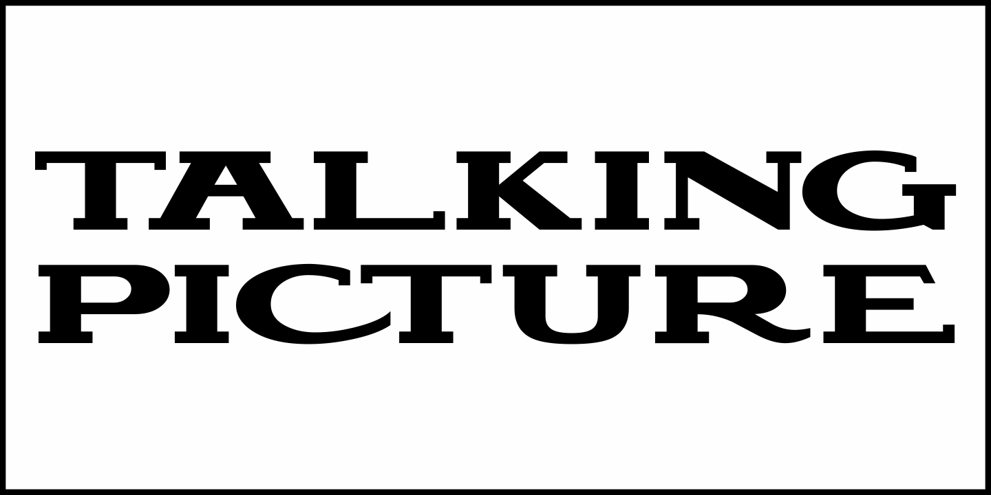 Talking Picture Font Poster #2