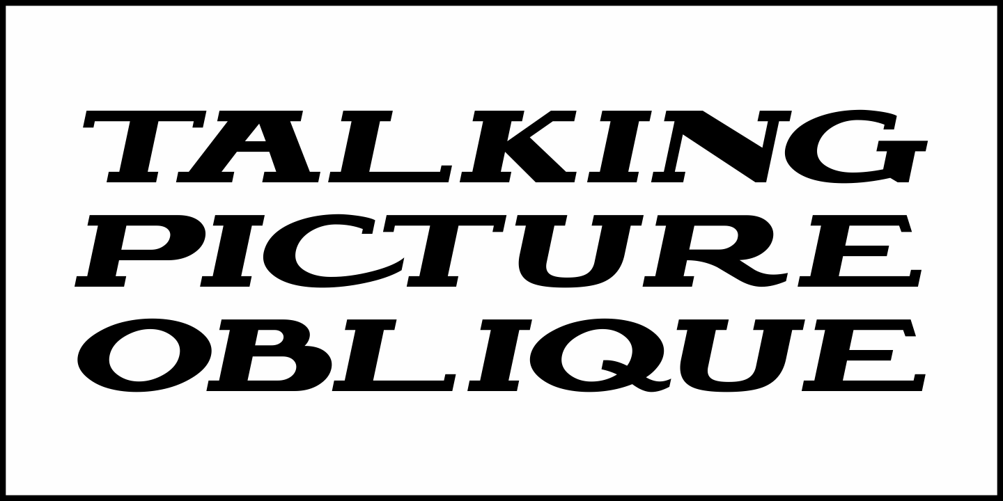Talking Picture Font Poster #4