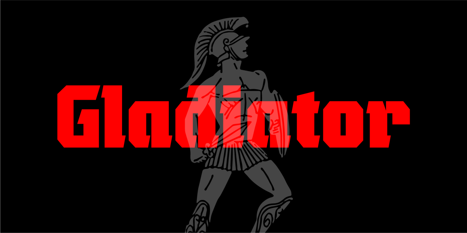 Gladiator Font Poster #1