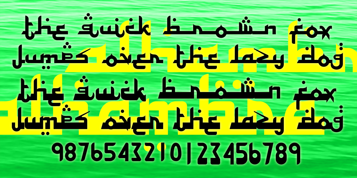 Alhambra Font Poster #2
