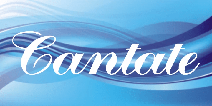 Cantate Font Family Poster