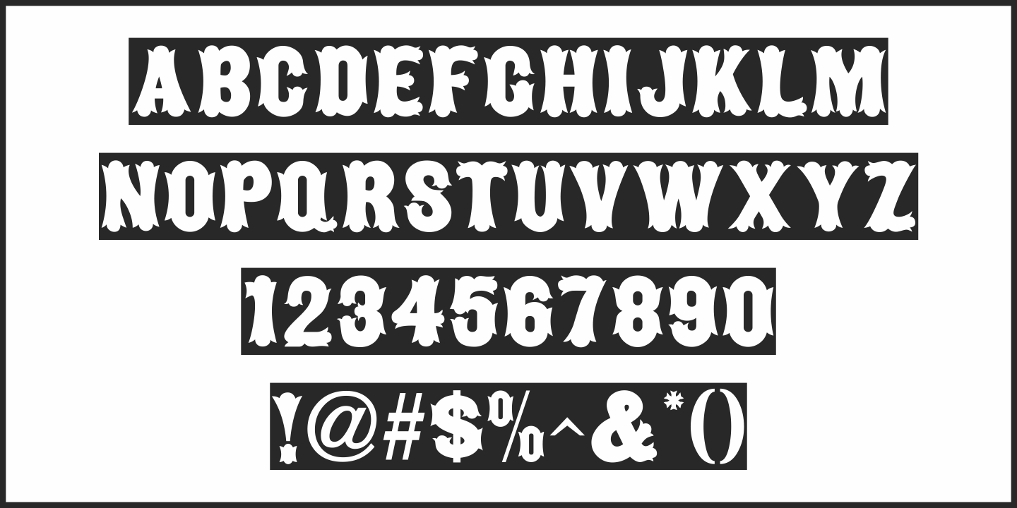 Wood Fancy Reverse Font Poster #1