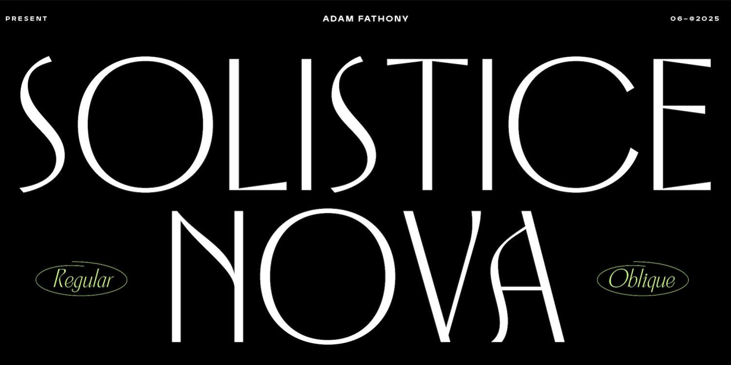 Solistice Nova Font Poster #1