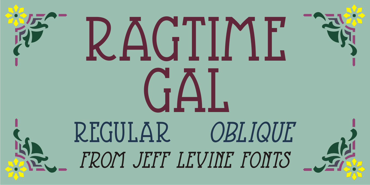 Ragtime Gal Font Poster #1