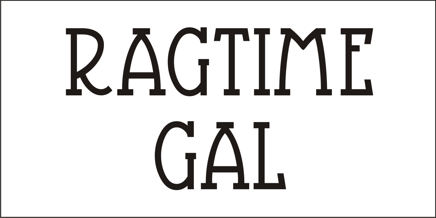 Ragtime Gal Font Poster #2