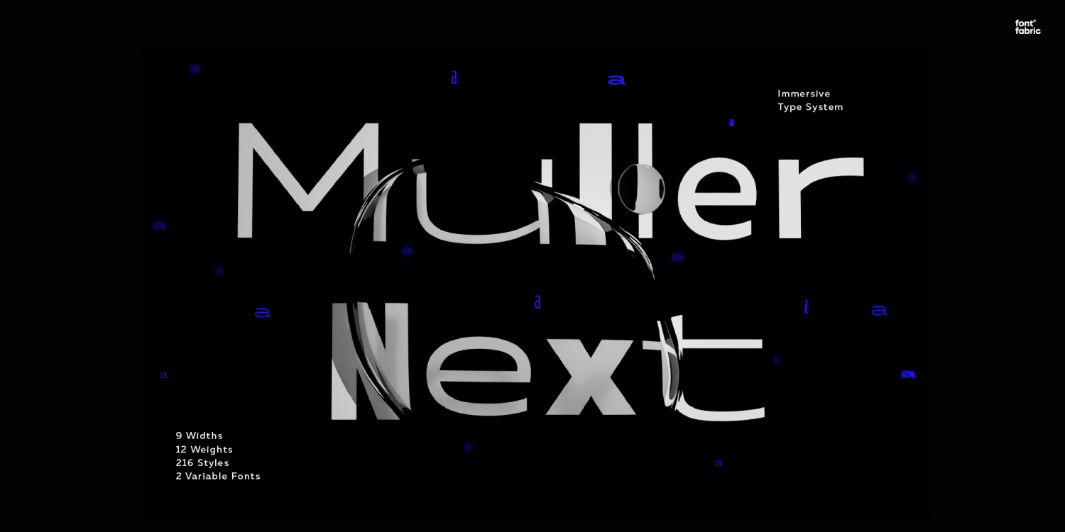 Muller Next Font Poster