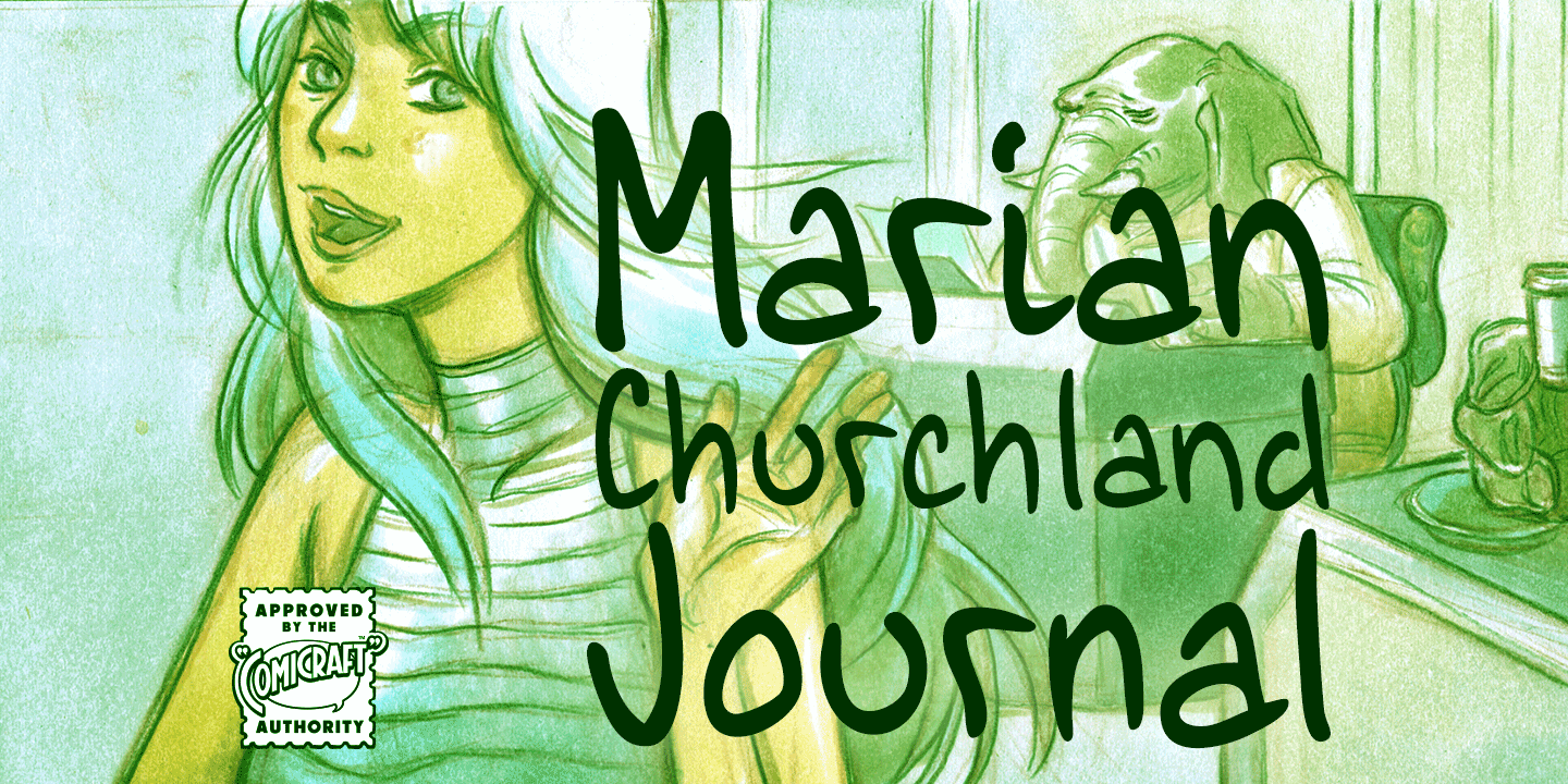 Marian Churchland Journal Font Poster #1