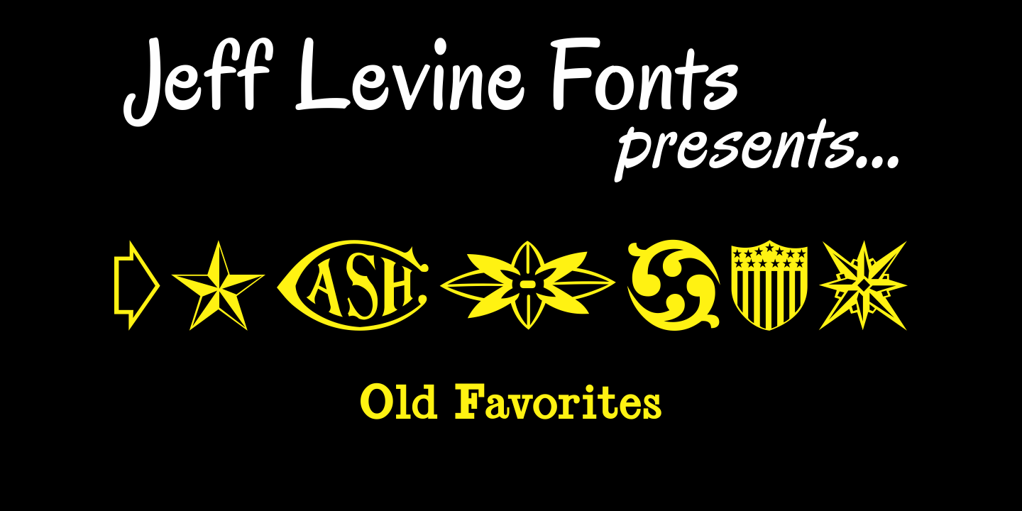 Old Favorites Font Poster #1