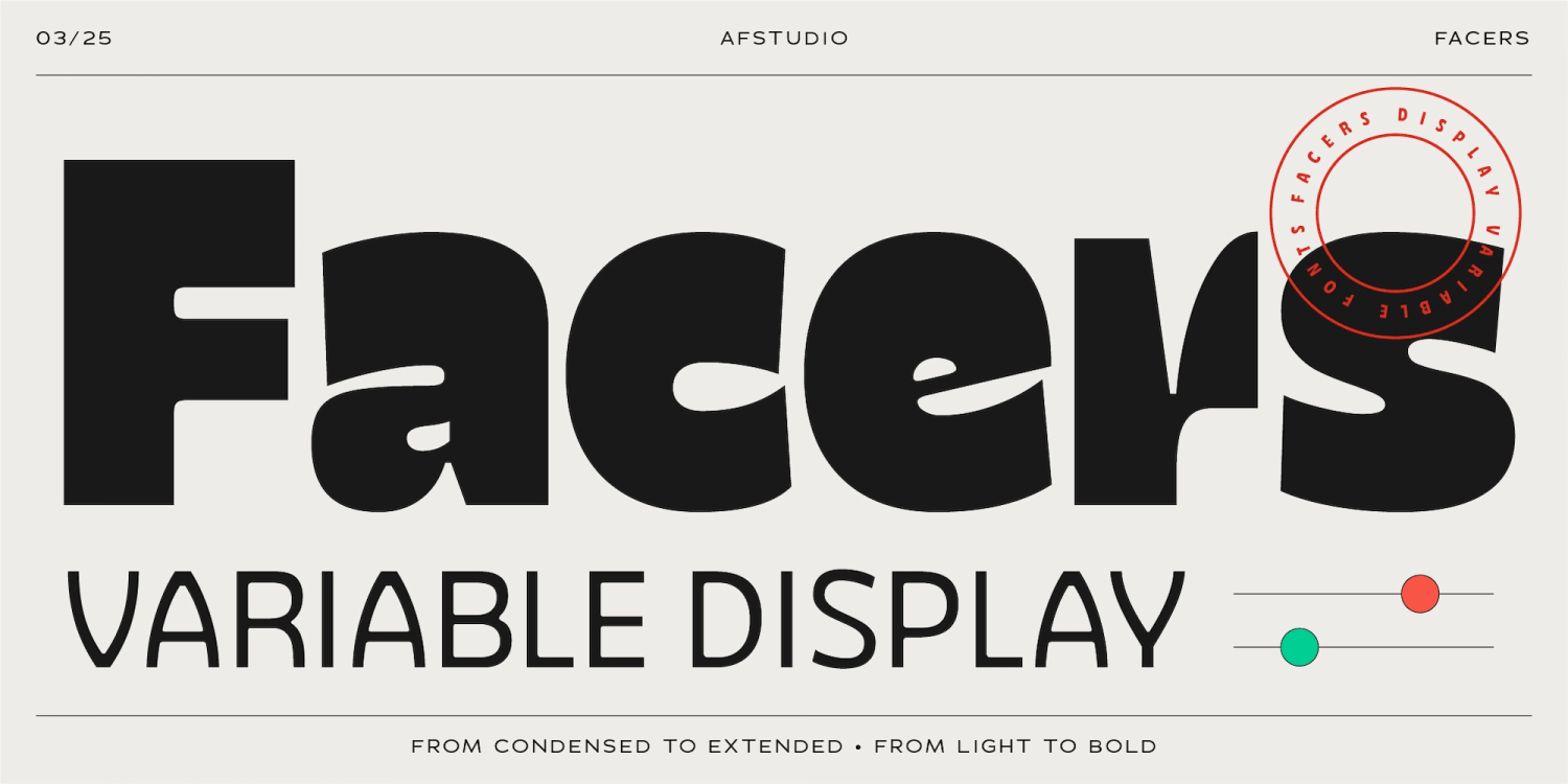 Facers Font Family Poster