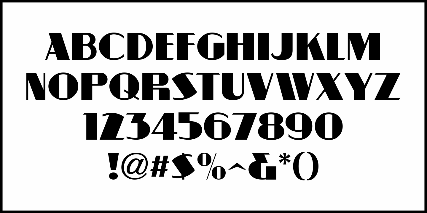Movie Camera Font Poster #3