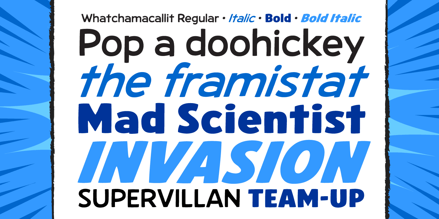 Whatchamacallit Font Poster #1