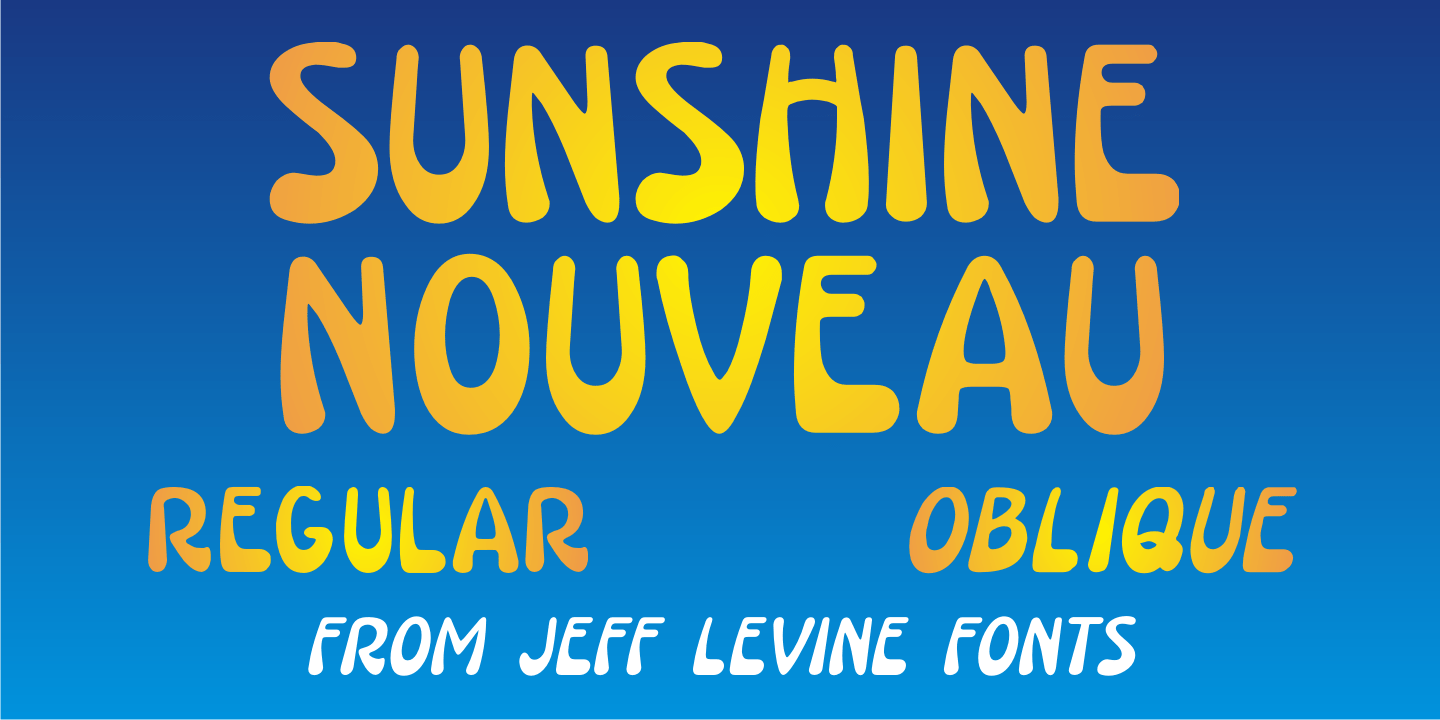 Sunshine Nouveau Font Family