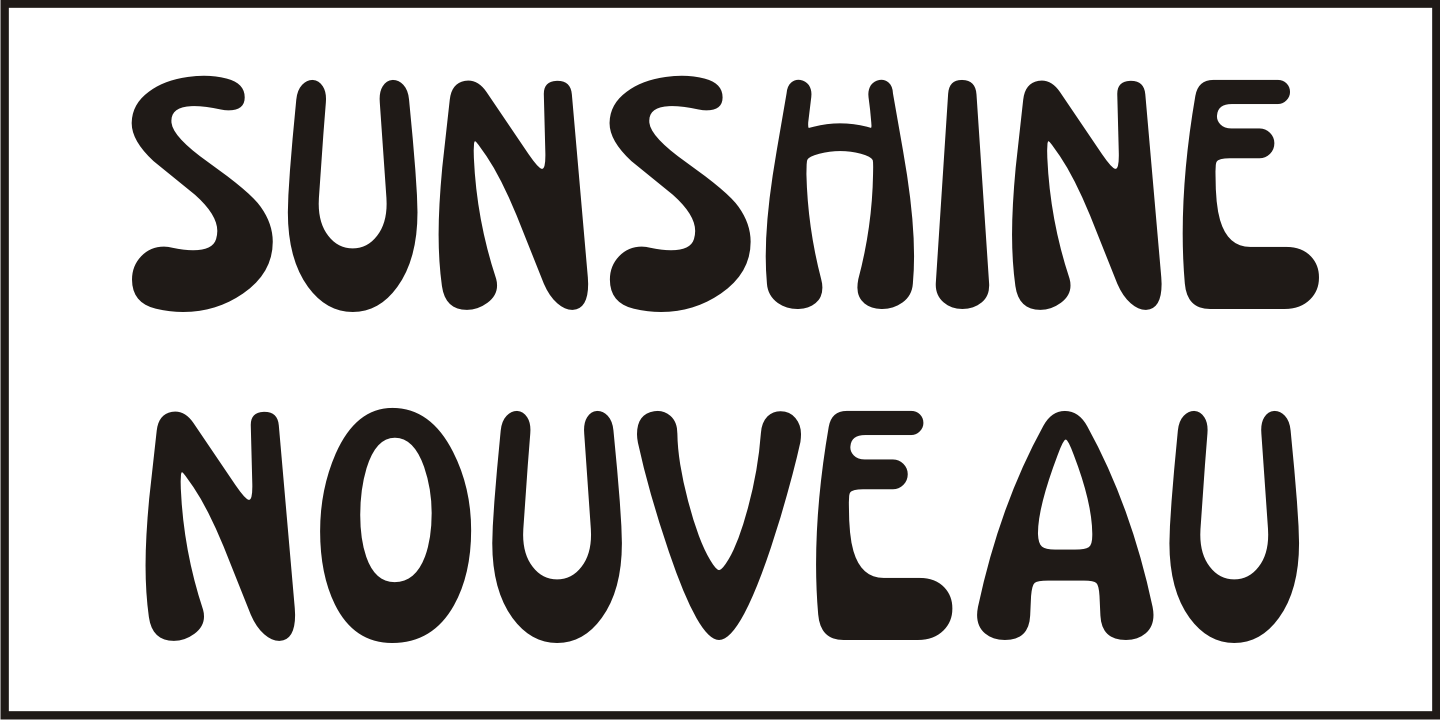Sunshine Nouveau Font Poster #2