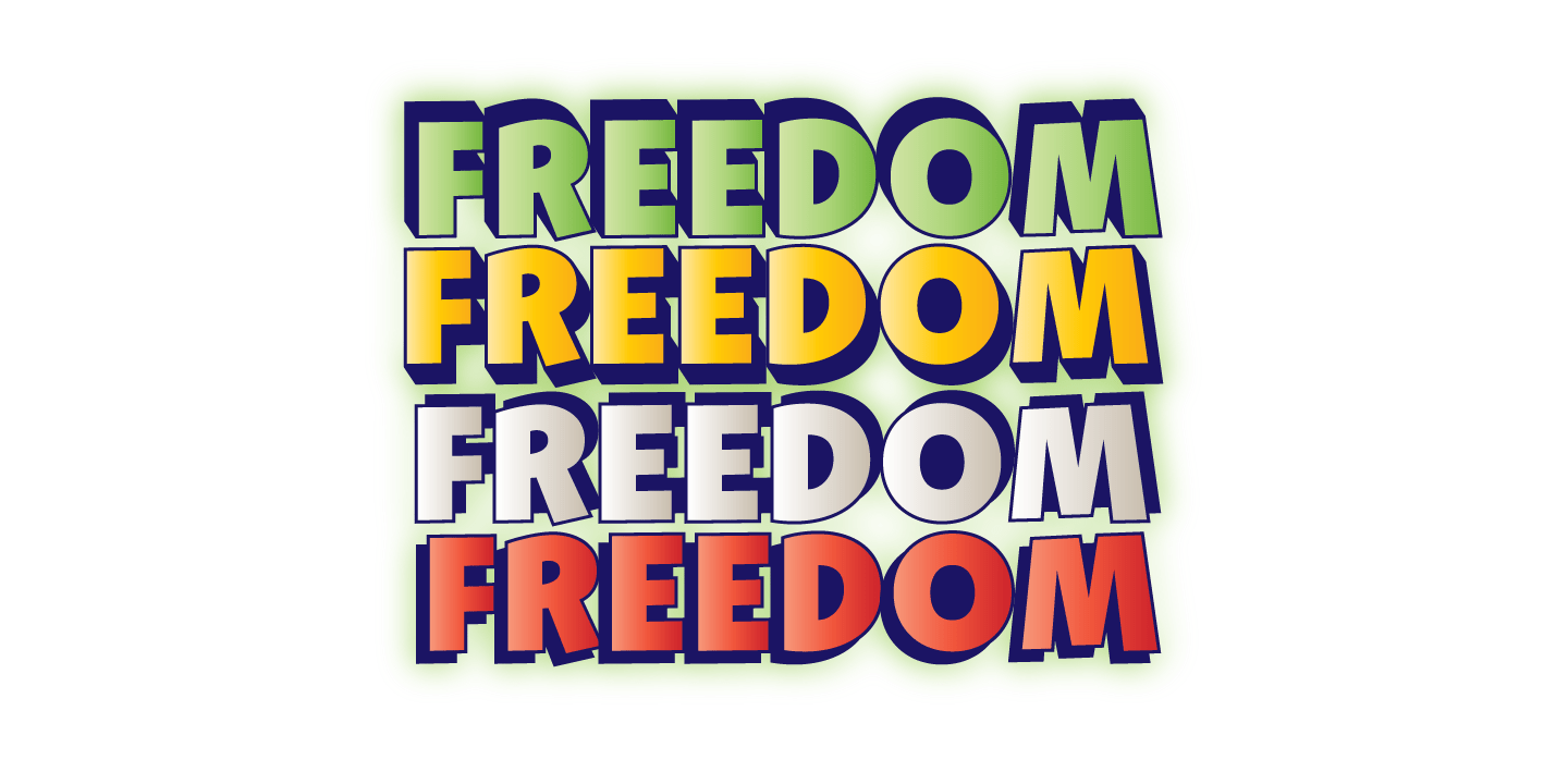 Churchward Freedom Font Poster #1