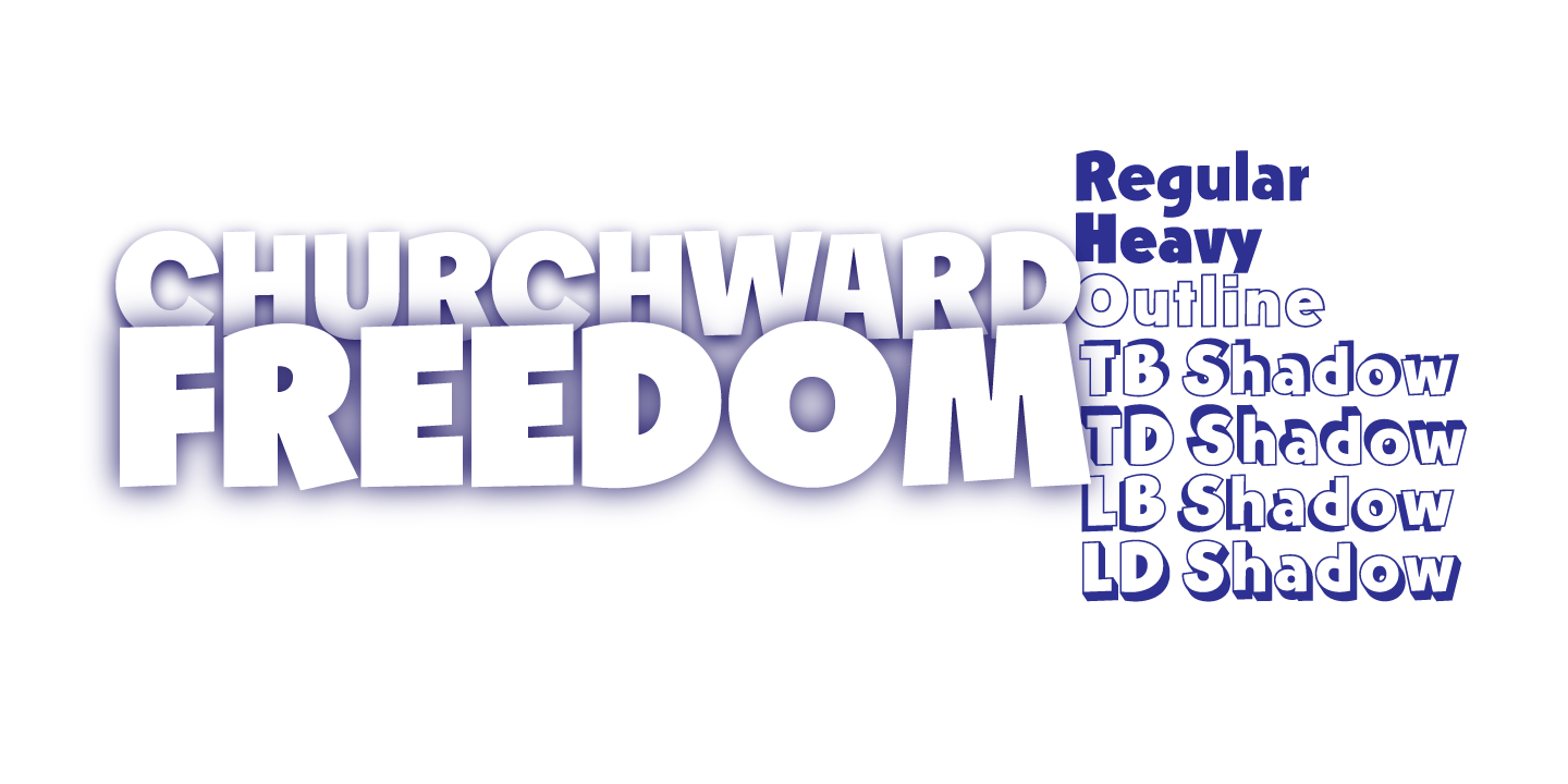 Churchward Freedom Font Poster #1