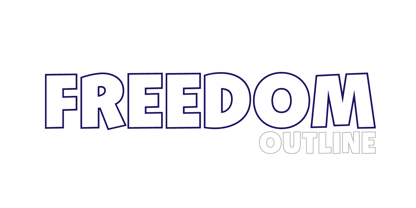 Churchward Freedom Font Poster #1