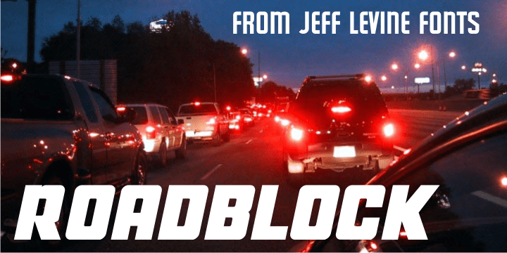 Roadblock Font Poster #1