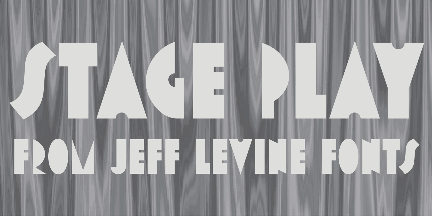 Stage Play Font Poster #1