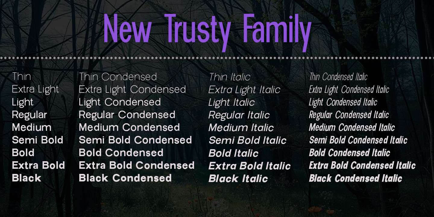 New Trusty Font Poster #2