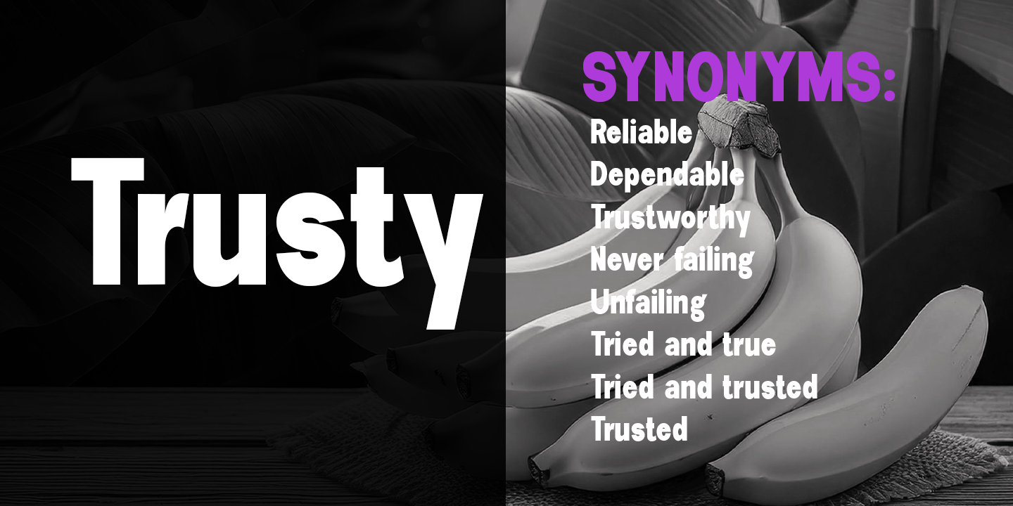 New Trusty Font Poster #5