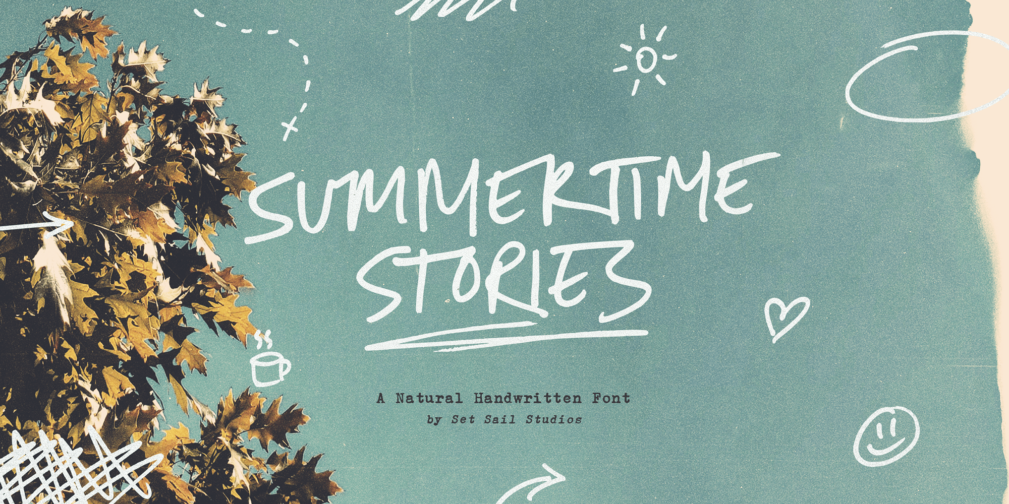 Summertime Stories Font Poster