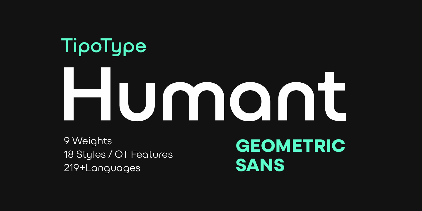 Humant Font Poster #1