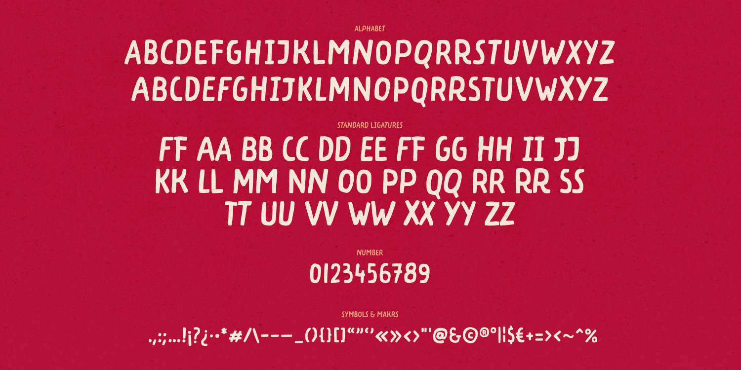 Almond Croissant Font Poster #1