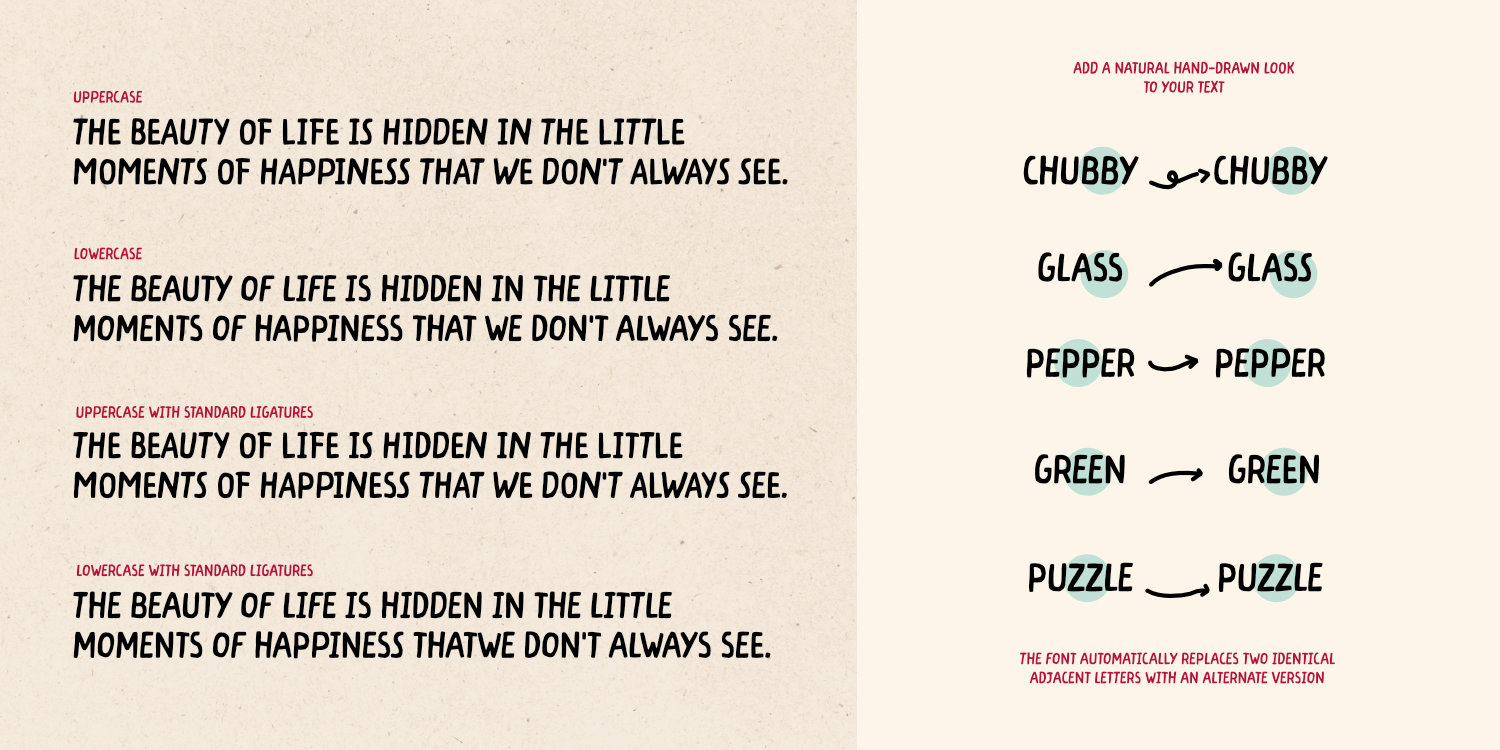 Almond Croissant Font Poster #1