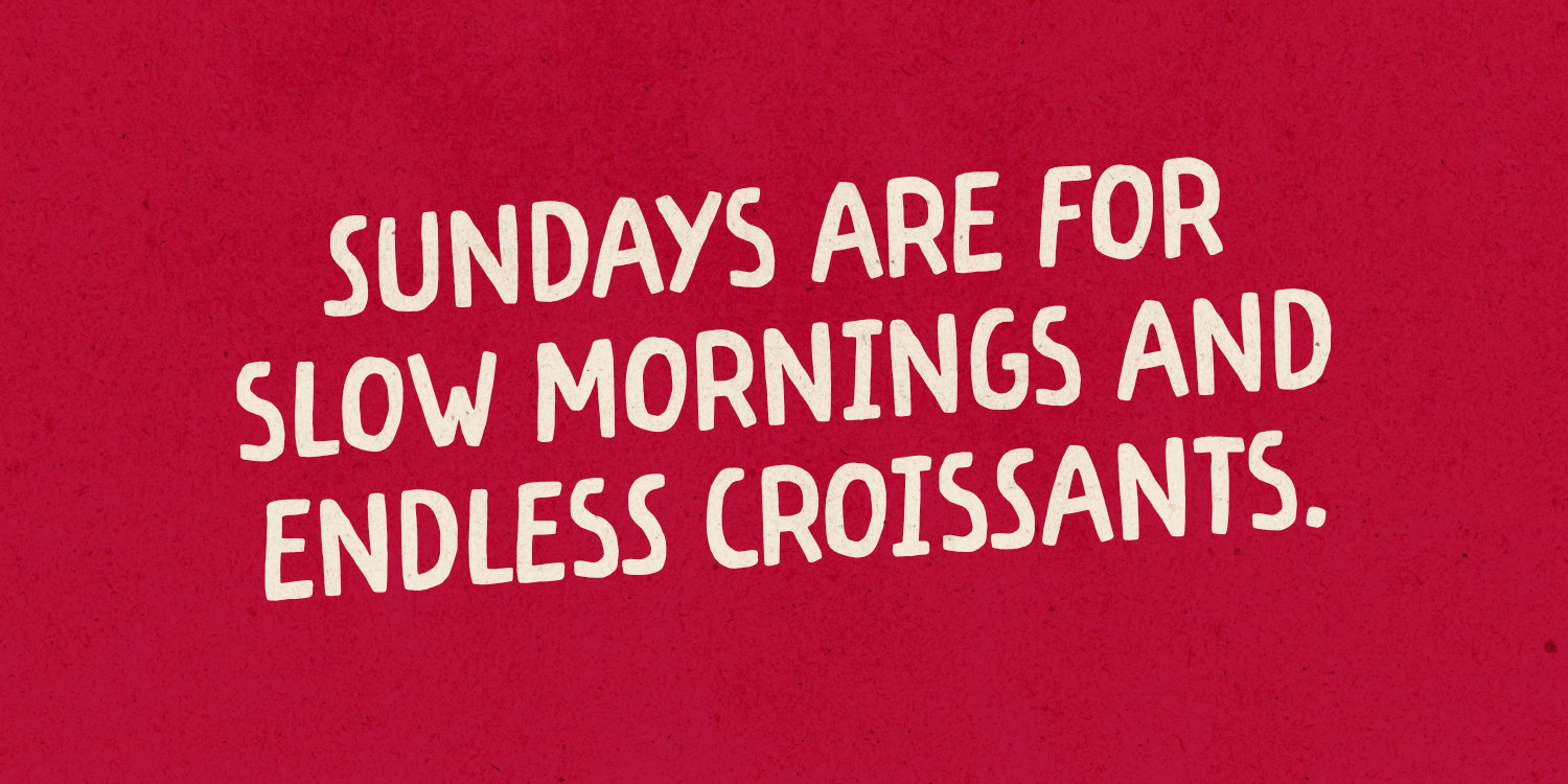 Almond Croissant Font Poster #1