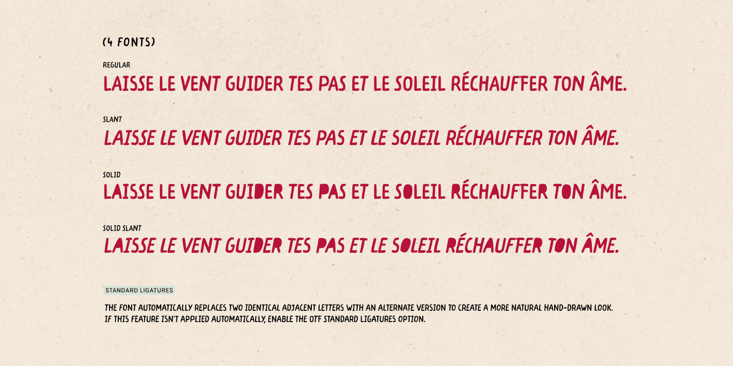 Almond Croissant Font Poster #1
