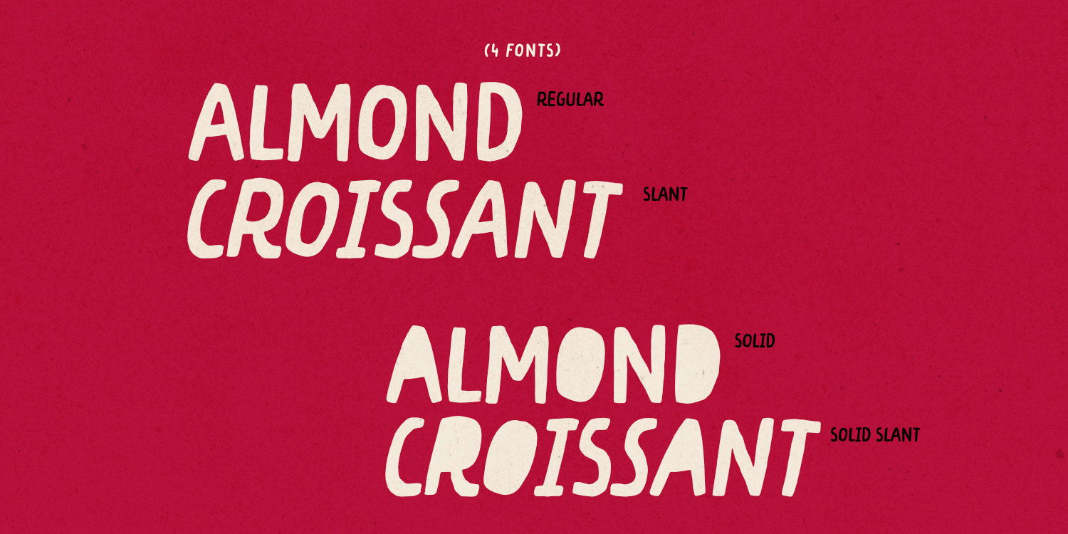 Almond Croissant Font Poster #1