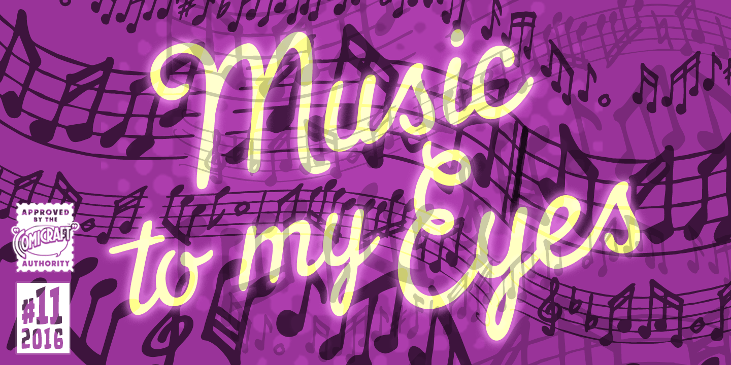 Music To My Eyes Font Poster #1