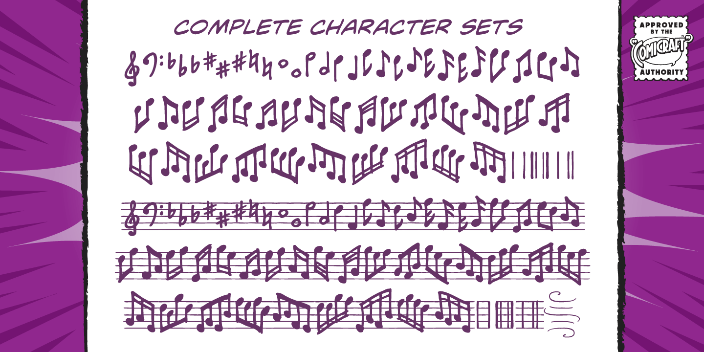 Music To My Eyes Font Poster #1