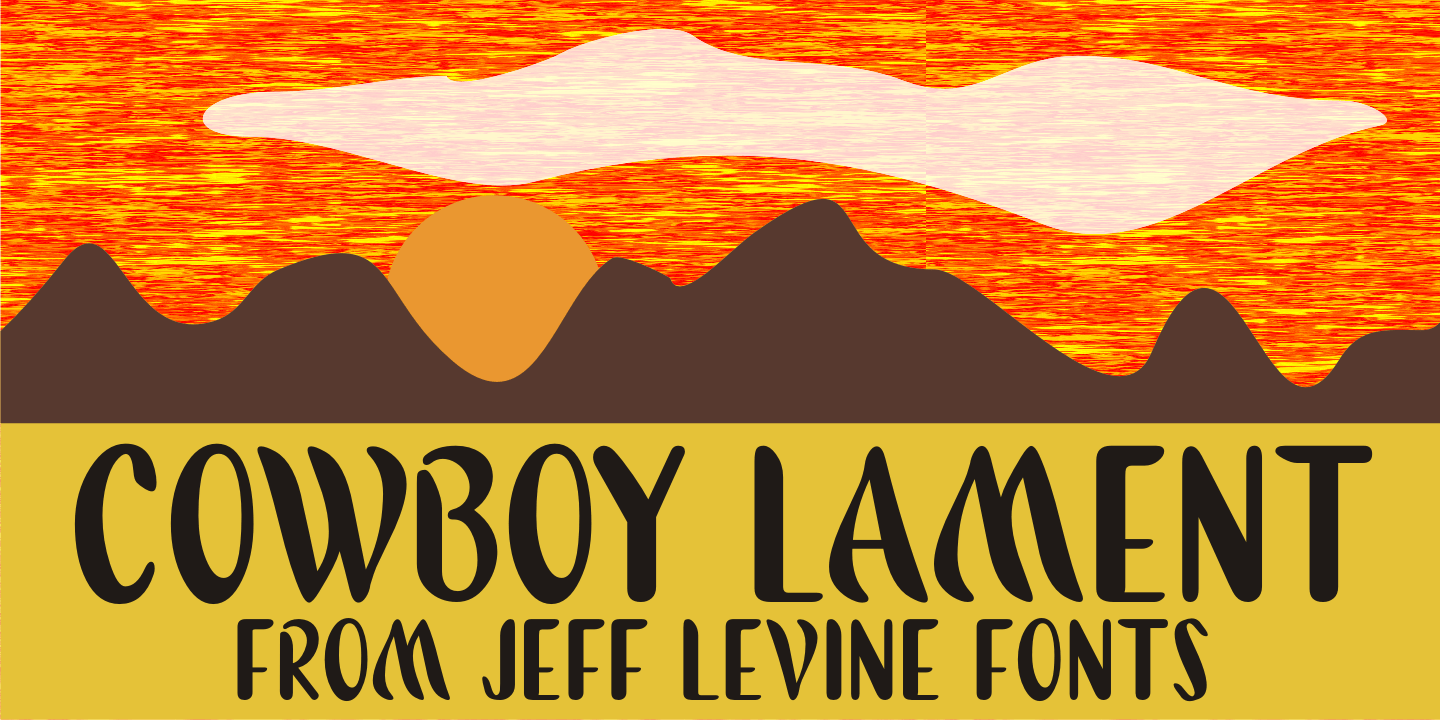 Cowboy Lament Font Poster #1