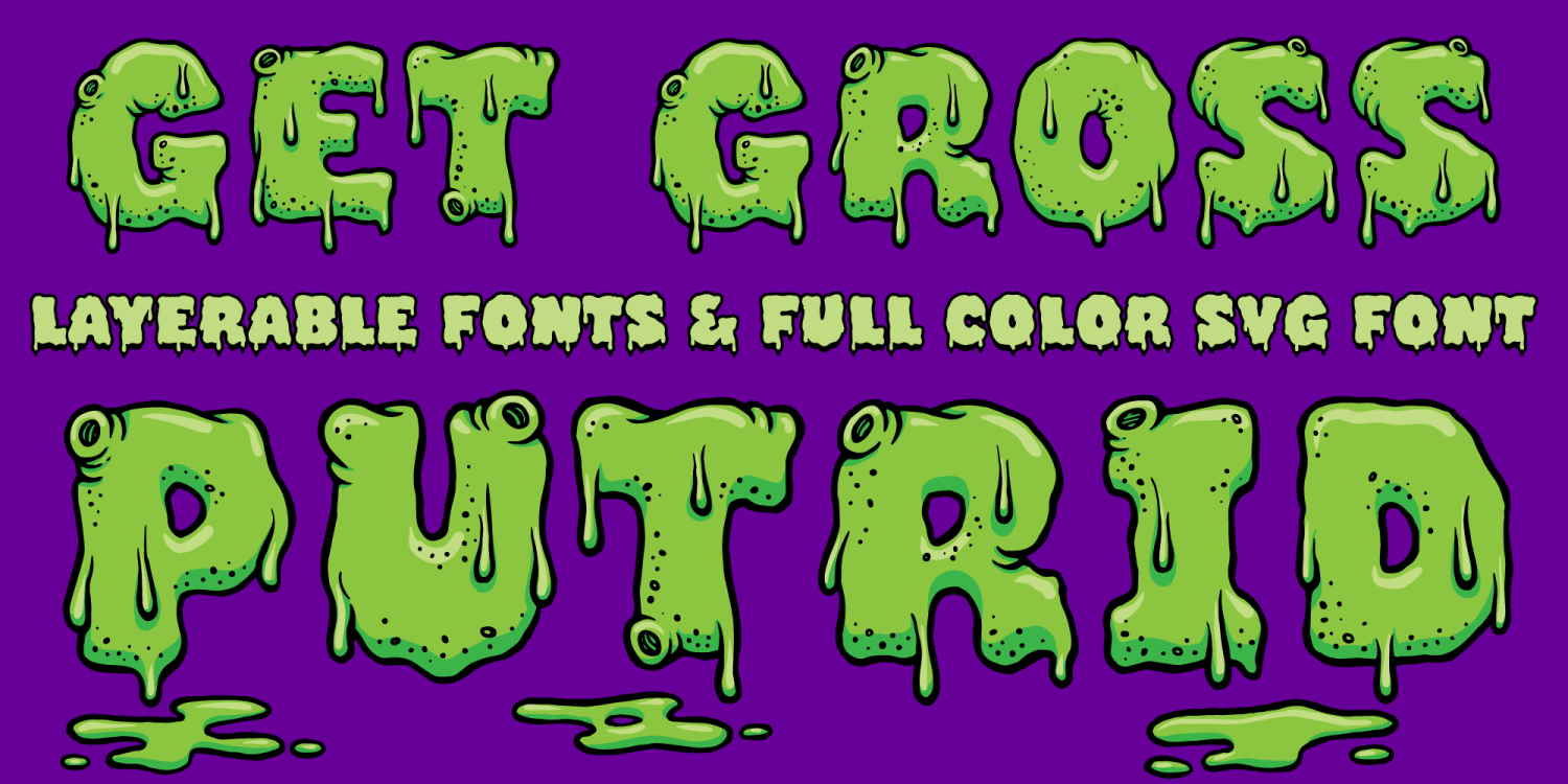 Putrid Font Poster #1